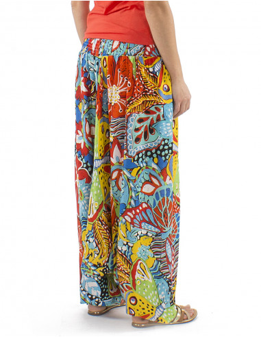 Sarouel viscosa 3 en 1 estampado Butterfly