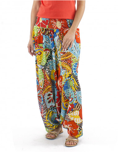 Sarouel viscosa 3 en 1 estampado Butterfly