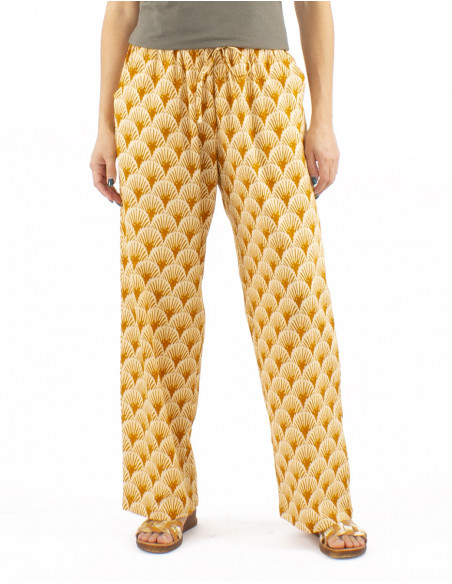 Pantalon algodon block eventail recto