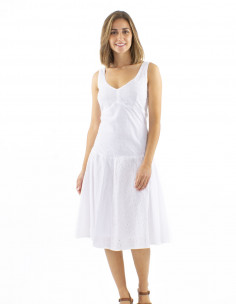 Vestido algodon blanco... 2