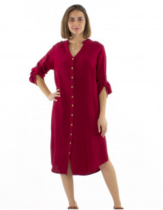 Vestido túnica largo con...