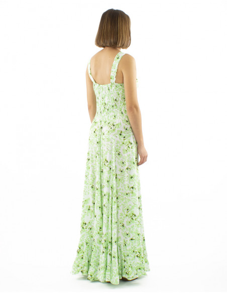 Vestido viscosa princesa estampado Bali24