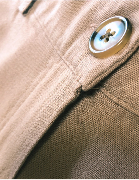 Pantalon 70% viscosa 30% lino cinturon 1/2 elastico