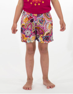 Pantalón corto de niña de...