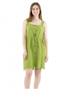 Vestido 91% viscosa 9% lino... 2