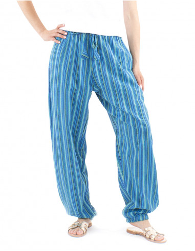 Pantalon algodon raya mixto cintura elastica 2...