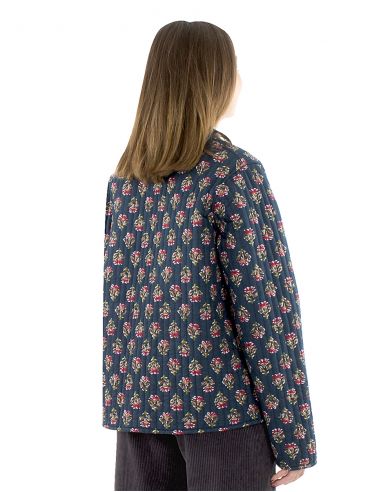 Chaqueta acolchada algodon reversible estampado