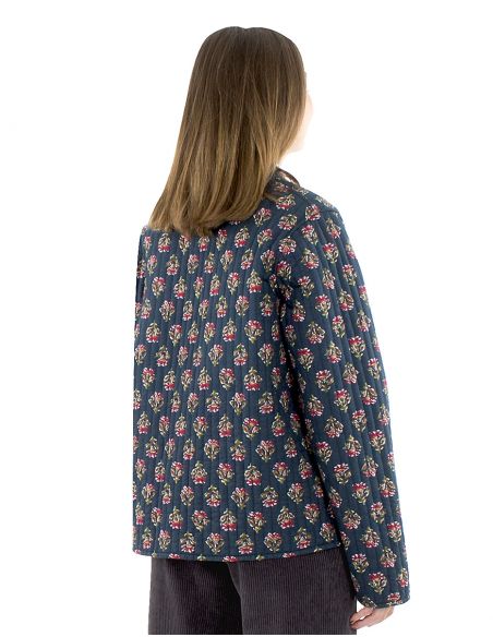 Chaqueta acolchada algodon reversible estampado