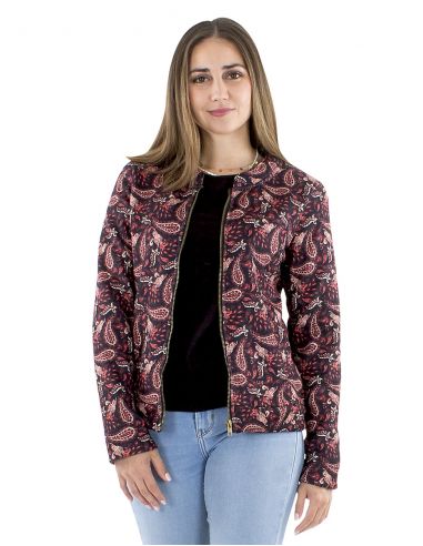 Chaqueta malla 95% poliéster 5% elastano estampado forrado