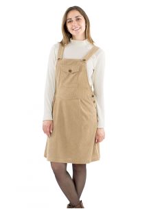 Vestido terciopelo poliéster con tirante arriba