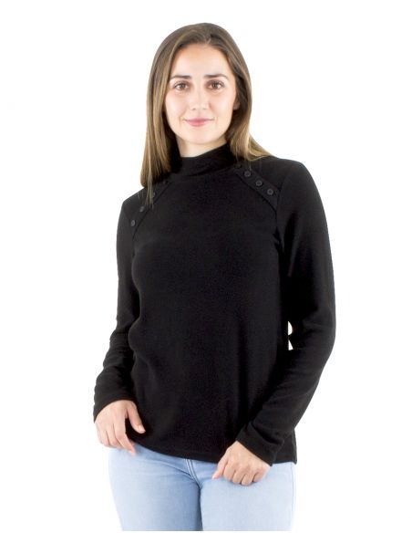 Jersey ligero malla65%viscosa 30%poliéster 5%elastano 8 botones