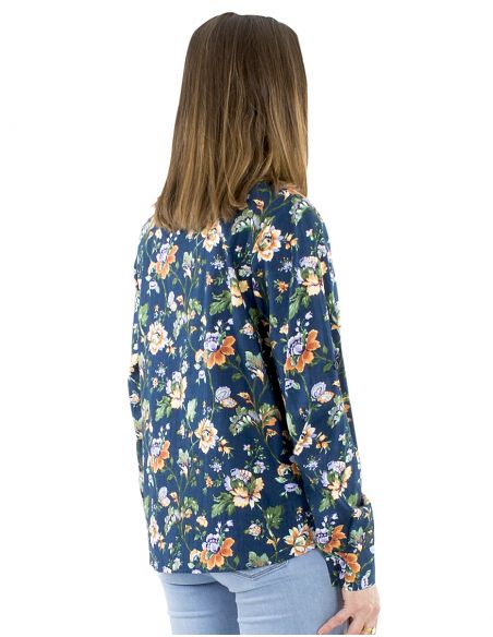 Blusa algodón estampado floral