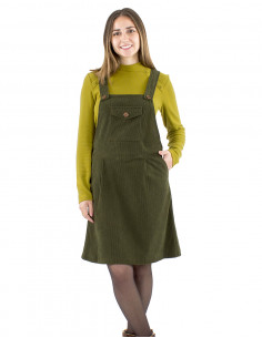 Vestido terciopelo poliéster con tirante arriba 2