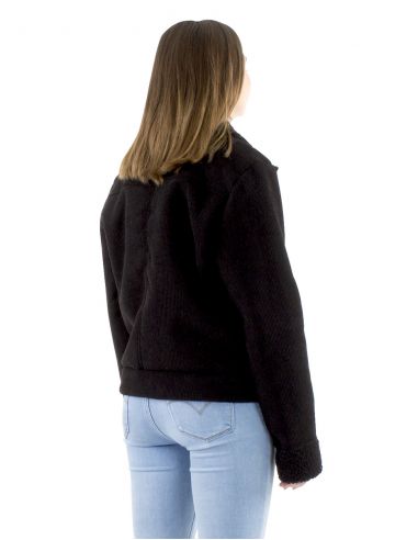 Cazadora poliéster terciopelo lisa con forro poliéster