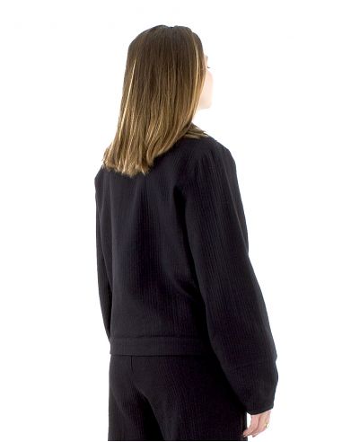 Chaqueta algodón bordado doblada algodón