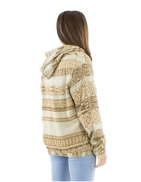 Cazadora acrilico chal zip Jacquart lineas