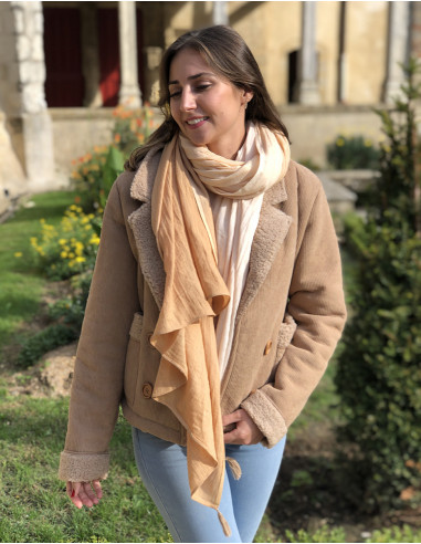 Chal algodón grueso pompones twill  tie en dye