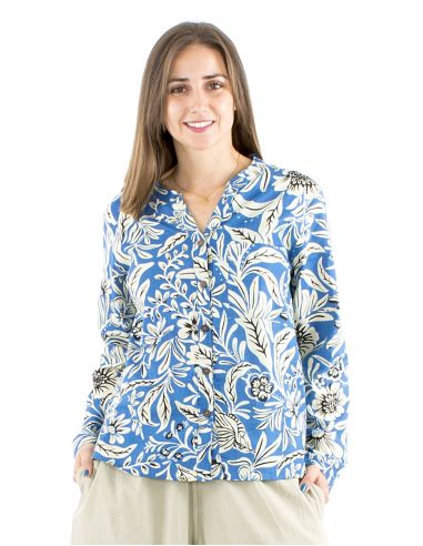 Blusa algodon estampado indio