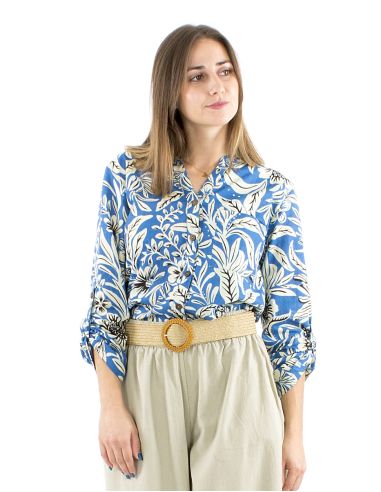 Blusa algodon estampado indio