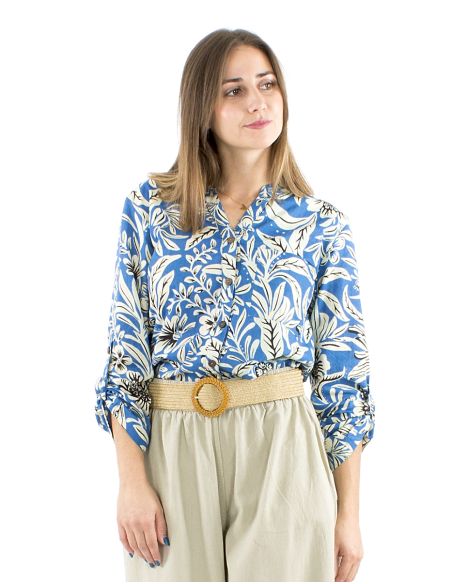 Blusa algodon estampado indio