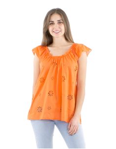 Blusa algodon blanco bordado sisa raglan 2