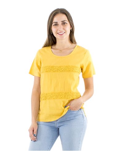 Blusa algodon sw 2 encajes