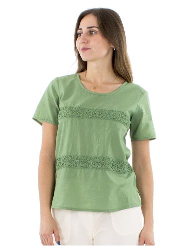 Blusa algodon sw 2 encajes