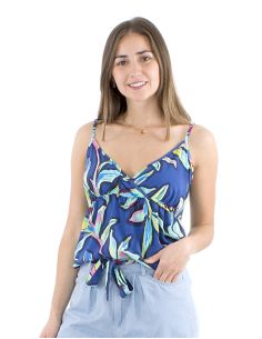 Top viscosa tirante espalda elastica estampado jade 2