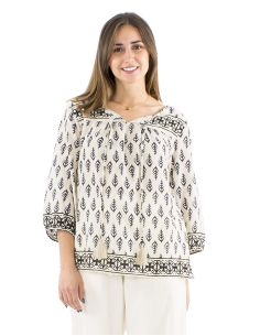 Blusa velo de algodon mangas 3/4block 2