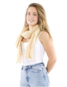 Fular velo algodon arrugada liso 2