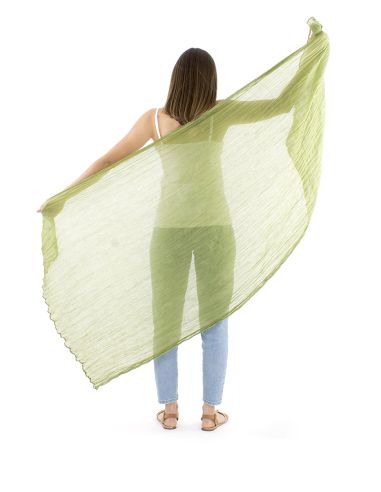 Fular velo algodon arrugada liso