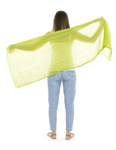 Fular velo algodon arrugada liso