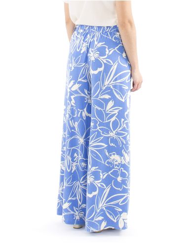 Pantalon 70% viscosa 30% linoestampado flores