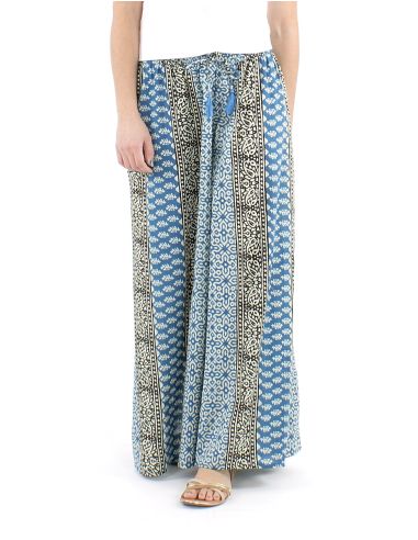 Pantalon algodon block rayas patte def estampado 3009