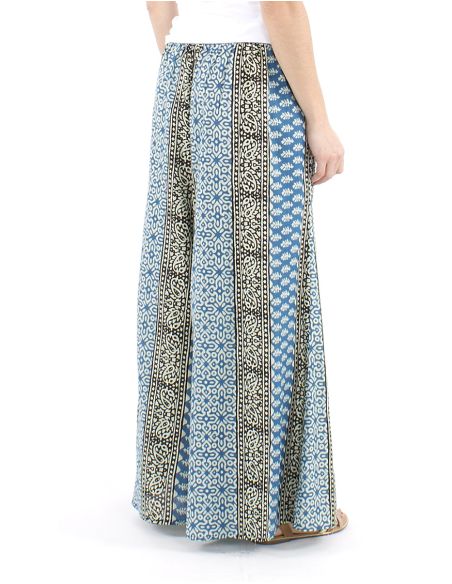 Pantalon algodon block rayas patte def estampado 3009