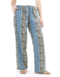 Pantalon algodon block rayas recto estampado 3009 2