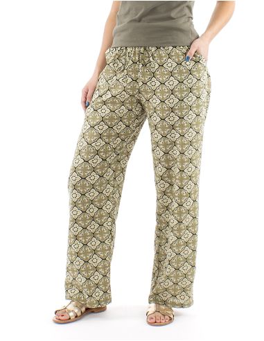 Pantalon algodon block recto estampado 3012