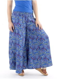 Pantalon poliester sari ancho cintura elastica