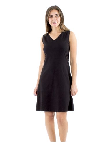 Vestido malla 95% algodon 5% elastano sin mangas