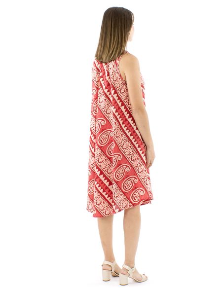 Vestido algodon block sin mangas biais