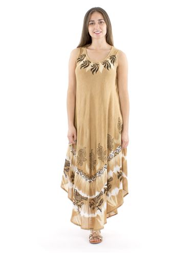 Vestido viscosa crepe paraguas 120cm