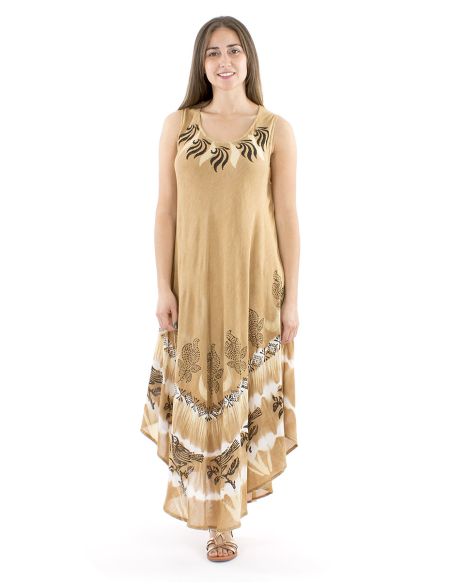 Vestido viscosa crepe paraguas 120cm
