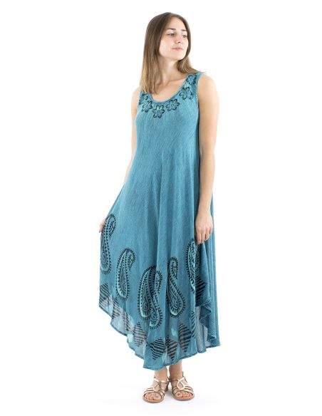 Vestido viscosa crepe paraguas 120cm