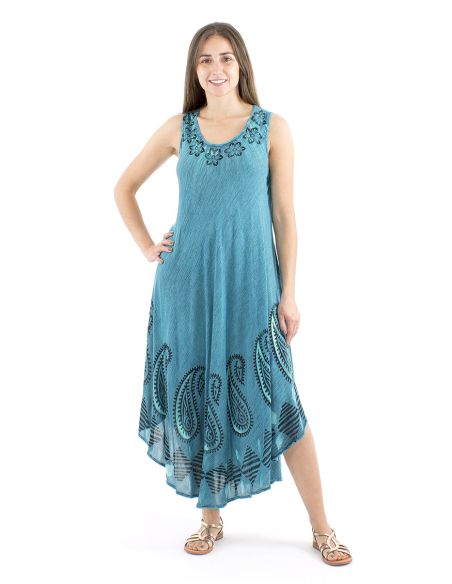 Vestido viscosa crepe paraguas 120cm