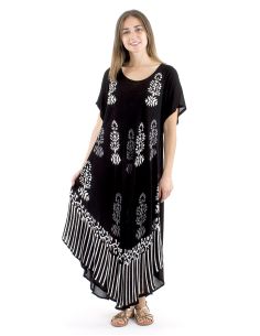 Vestido viscosa crepe paraguas mangas cortas 120cm 2