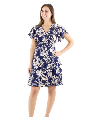 Vestido viscosapareo estampado althea