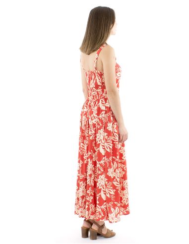 Vestido viscosa tirantes anchos estampado althea
