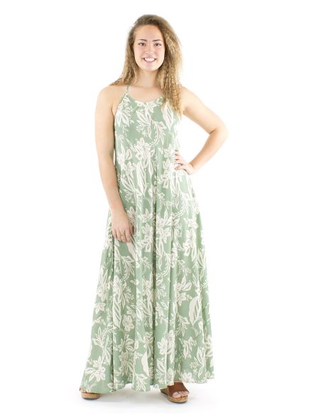 Vestido viscosa espalda desnuda estampado althea