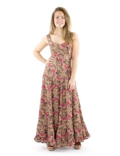 Vestido poliester princesa largo sari