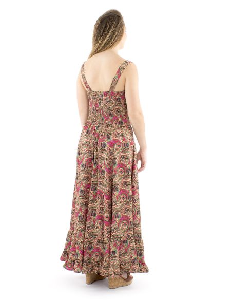 Vestido poliester princesa largo sari